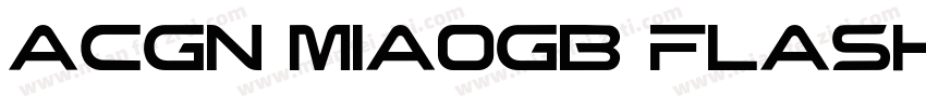 ACGN MiaoGB Flash字体转换